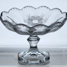 Heisey cut glass compote