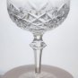 Pair Signed Waterford Hand Cut glass Powerscourt dessert champagne