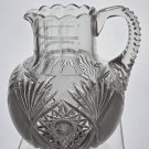 Straus ABP cut glass pitcher American brilliant blown blank Straus ABP cut glass pitcher American brilliant blown blank