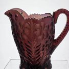 L.E Smith Glass carnival purple Tiger lily pitcher L.E Smith Glass carnival purple Tiger lily pitcher