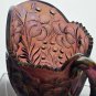 L.E Smith Glass carnival purple Tiger lily pitcher
