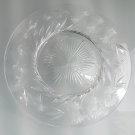 ABP crystal platter hand cut glass butterfly