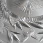 ABP crystal platter hand cut glass butterfly