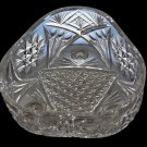 ABP cut glass Fry triangle bowl American