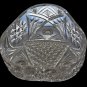 ABP cut glass Fry triangle bowl American