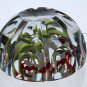 Hand crafted art glass paperweight Signed