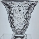 Hand Cut 24% lead crystal vase / center piece with space for etching Award 8 lbs
