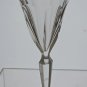 4 Signed Hand Cut Glass panel wine glasses