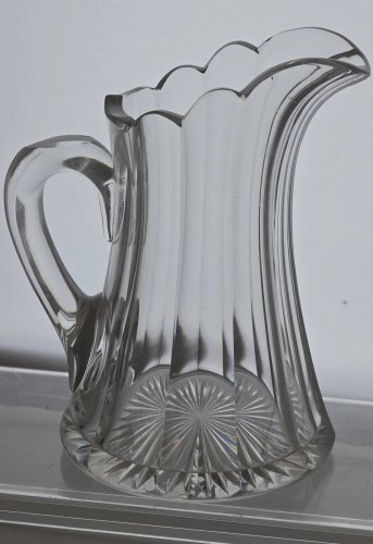 Signed Libbey cut glass pitcher ABP antique.