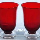 Lenox ruby beverage Holiday Gems pair