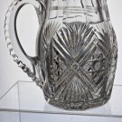 ABP cut glass Hawkes pitcher American