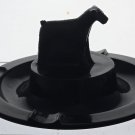 Black terrier glass ashtray