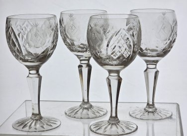 4 Cut glass Sherry Hungry vega