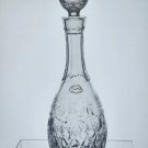 Rogaska signed Hand Cut glass decanter Gallia 24% lead crystal