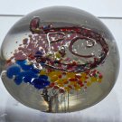 Art glass Horse Shoe with initials "P.C" paperweight, Art glass Horse Shoe with initials "P.C" paperweight,