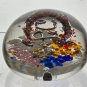 Art glass Horse Shoe with initials "P.C" paperweight,