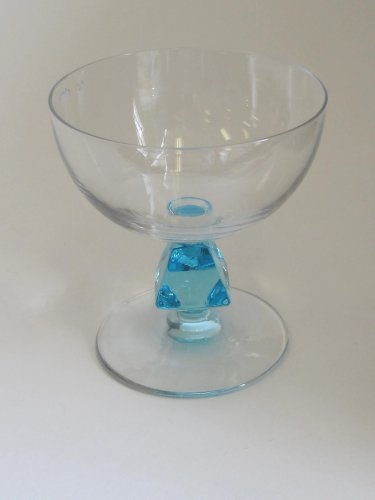 Bryce Aquarius dessert blue Crystal 2 piece's