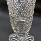 Waterford CUT GLASS signed gegorgan vase footed old cut in Ireland