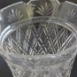 Waterford CUT GLASS signed gegorgan vase footed old cut in Ireland