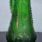 Emerald green golden crest Glass EAPG pitcher