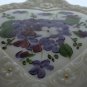 Fenton milk glass heart painted divided dish