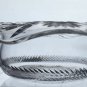 ABP cut glass Dorflinger ruffled bowl American