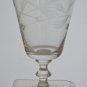 2 Hand Cut glass goblet stemware