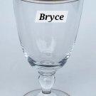 Bryce gold band wine glass Crystal Bryce gold band wine glass Crystal