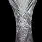 ABP Cut glass corset vase antique
