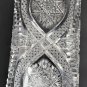 ABP American Brilliant Period Cut Glass crimped bread tray Antique
