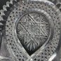 ABP American Brilliant Period Cut Glass crimped bread tray Antique
