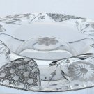 Cut glass chip and dip bowl
