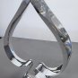 Optical clear Crystal Spade shape sculpture signed Peter ORourke