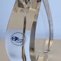 Optical clear Crystal Spade shape sculpture signed Peter ORourke