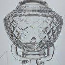 Hand cut glass rose globe one of a kind
