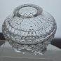 Hand cut glass rose globe one of a kind