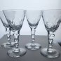 4 piece Duncan Miller Cut glass Splendor tall sherbet Crystal Made in USA