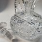 Hand Cut Glass ABP handled squat Decanter