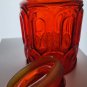 LE Smith glass Red moon and stars large canister