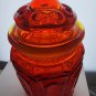 LE Smith glass Red moon and stars large canister