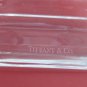 Pair Signed Tiffany Glass candle sticks USA , crystal