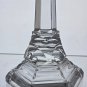 Pair Signed Tiffany Glass candle sticks USA , crystal