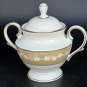 Signed lenox Bellina gold teapot sugar and creamer