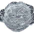 L.E Smith clear Glass cabbage bowl with lid L.E Smith clear Glass cabbage bowl with lid
