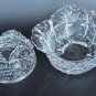 L.E Smith clear Glass cabbage bowl with lid