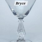 Bryce Platinum band cocktail glass Crystal