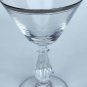 Bryce Platinum band cocktail glass Crystal