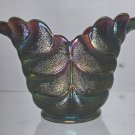 L E Smith Glass oval purple deep bowl/vase