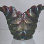 L E Smith Glass oval purple deep bowl/vase
