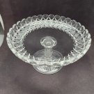 American Brilliant Period Cut Glass compote, Antique c11925